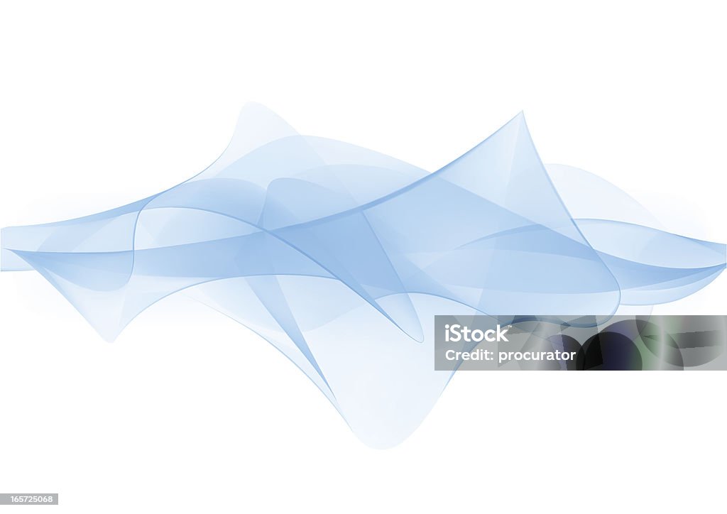 青いウェイブズ - 波形パターンのロイヤリティフリーベクトルアート