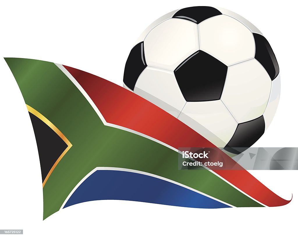 WM мяч Южная Африка - Векторная графика Футбол роялти-фри