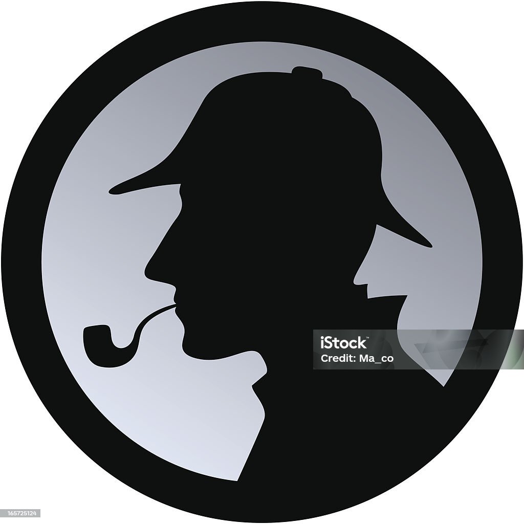 Sherlock Holmes/Detektiv - Lizenzfrei Sherlock Holmes Vektorgrafik