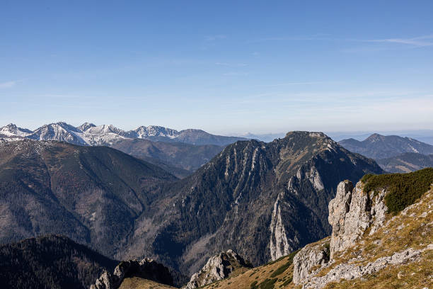 istock Panoramic view on Tatra Mountains in Poland towards Czerwone Wierchy. 1657251391