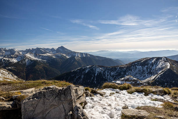 istock Panoramic view on Tatra Mountains in Poland towards Czerwone Wierchy. 1657251411
