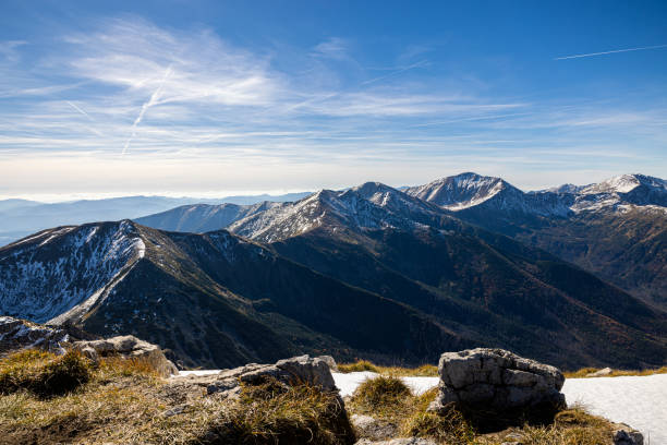 istock Panoramic view on Tatra Mountains in Poland towards Czerwone Wierchy. 1657251946