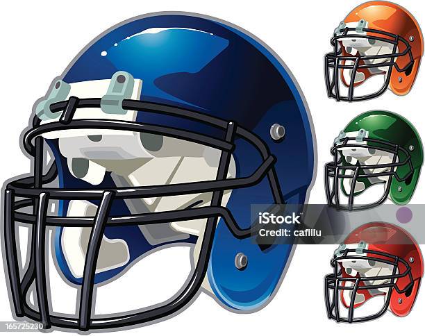 Casque De Football Américain Vecteurs libres de droits et plus d'images vectorielles de Casque de football américain - Casque de football américain, Football américain, Vectoriel