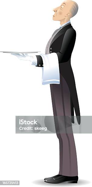 The Butler Stock Illustration - Download Image Now - Butler, Domestic Staff, English Culture