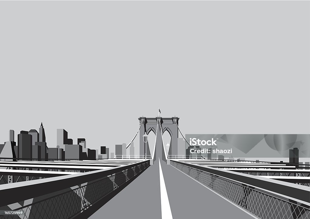 ブルックリン橋 - ブルックリン橋のロイヤリティフリーベクトルアート