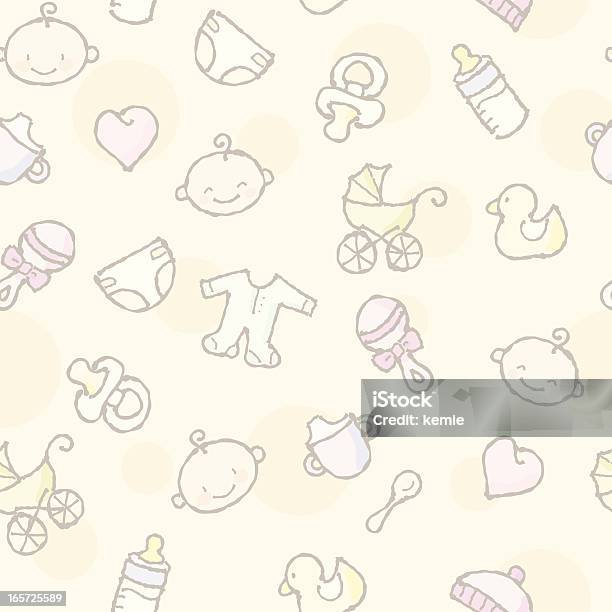 Squiggles Baby Background Stock Illustration - Download Image Now - Baby - Human Age, Backgrounds, Baby Shower