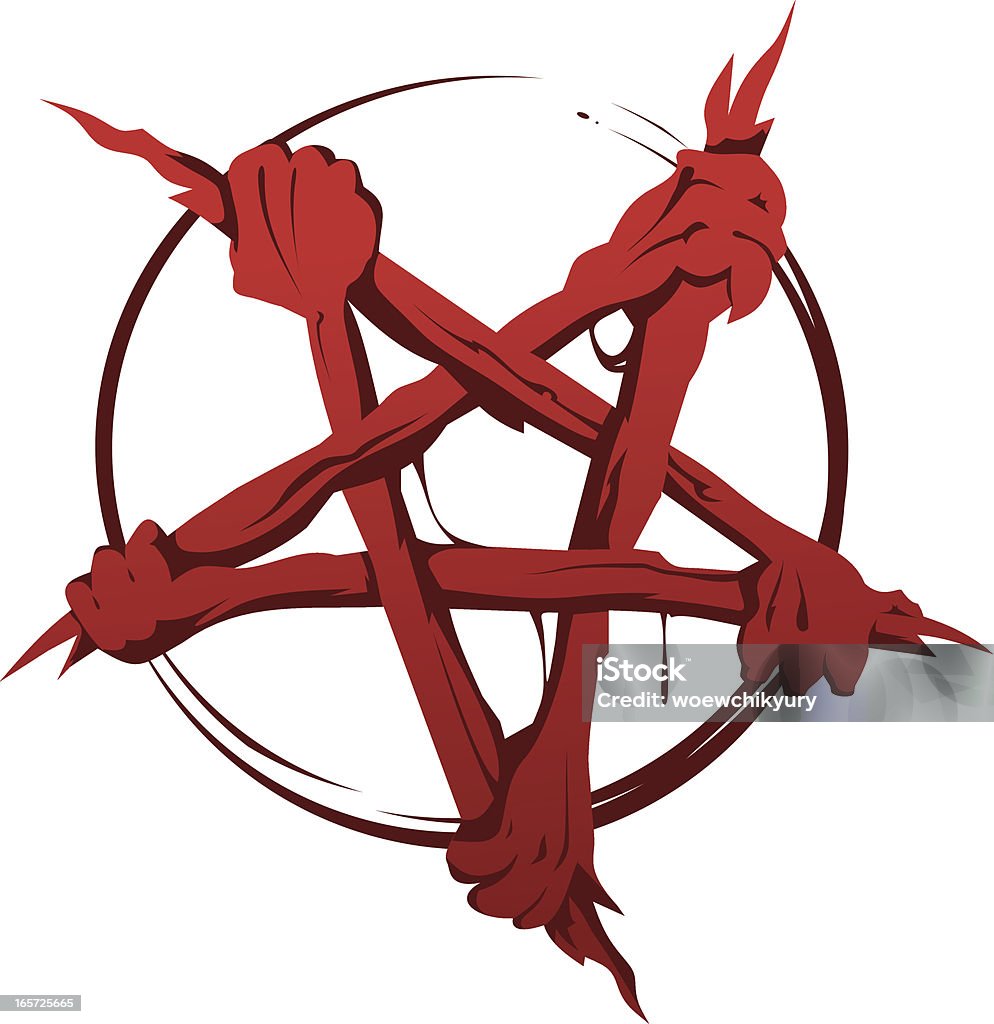 Pentagram Vector Illustration "Pentagram" Tattoo stock vector