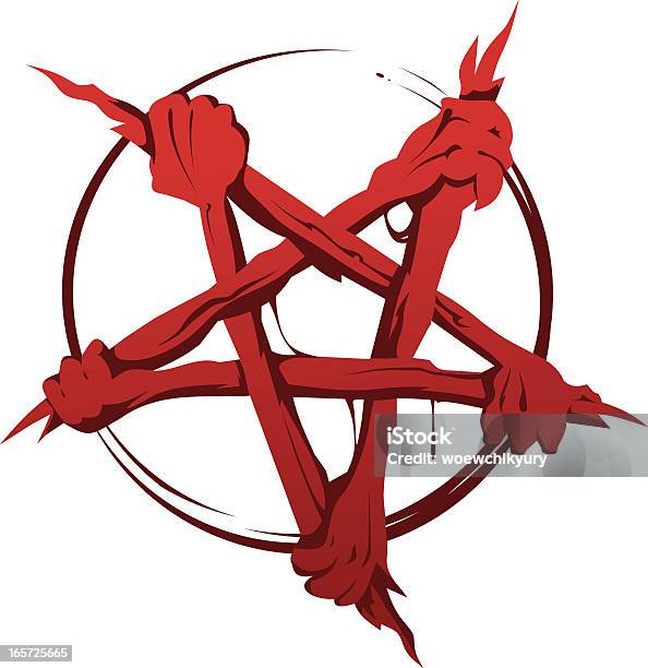 Pentagram Stock Illustration - Download Image Now - Tattoo, Aggression, Anger