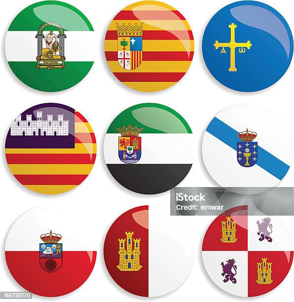 Welt Flagge Buttons Stock Vektor Art und mehr Bilder von Flagge - Flagge, Spanien, Gemeinschaft
