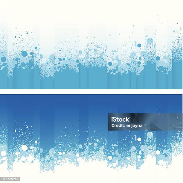 Rinfrescante Tuffo Sfondi Blu - Immagini vettoriali stock e altre immagini di Acqua - Acqua, Blu, Sfondi