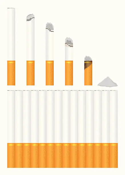 Vector illustration of Cigarettes