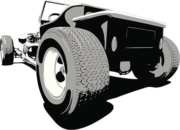 Vector illustration of Vector Hot Rod