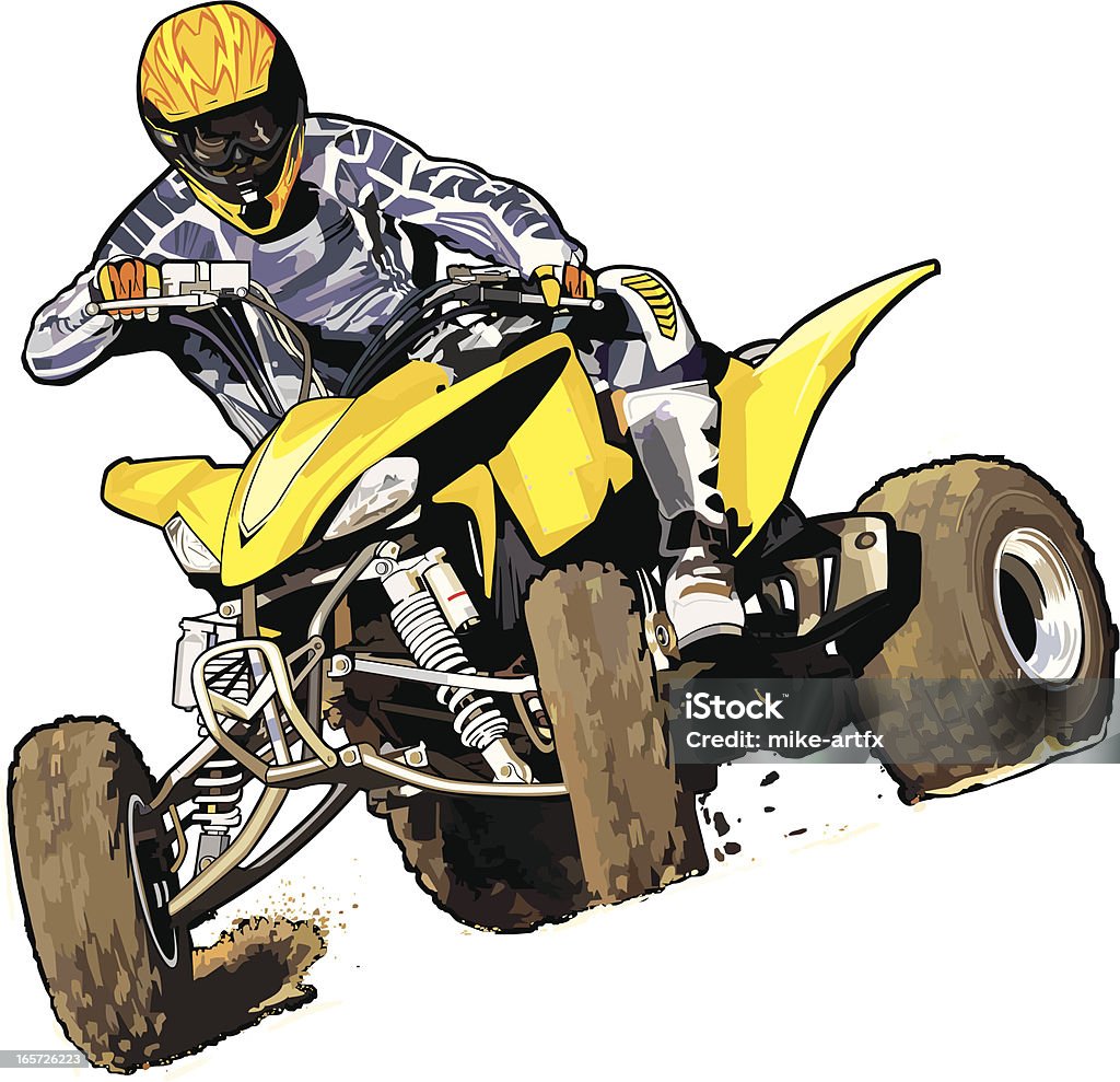 yellowquadirt - 4輪バイクのロイヤリティフリーベクトルアート
