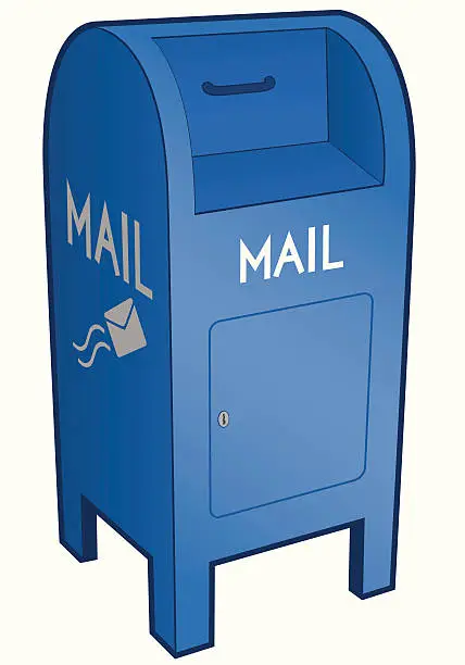 Vector illustration of Mail Drop Box