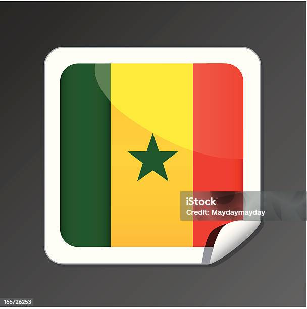 Ícone De Bandeira Do Senegal - Arte vetorial de stock e mais imagens de Bandeira - Bandeira, Bandeira do Senegal, Conceito