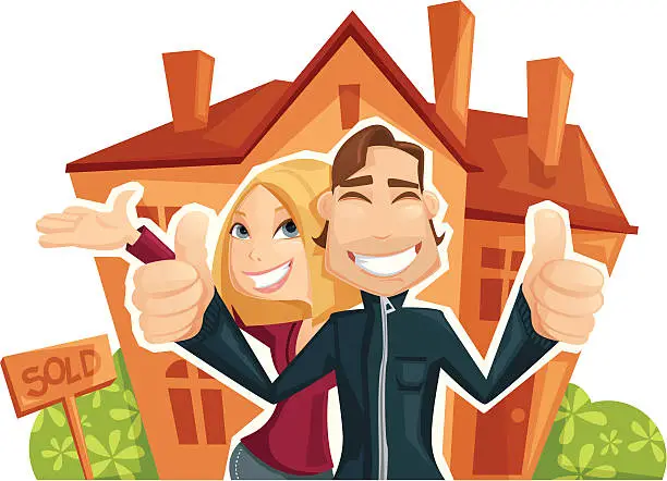 Vector illustration of House Buying