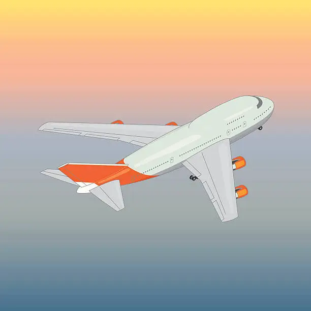 Vector illustration of airplane