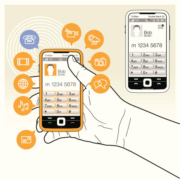 Mobile Functionality Icon 30+ Smart Mobile Phone Icon Functionality Stock Illustrations, Royalty ...