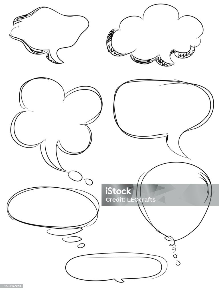 Speech bubbles - Векторная графика Без людей роялти-фри