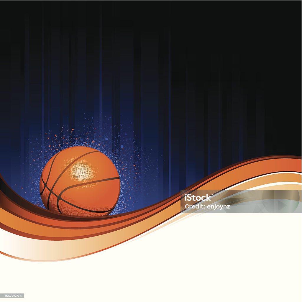 Fundo de basquetebol - Royalty-free Basquetebol arte vetorial