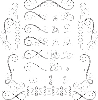 Interlocking Scrollword Interchangable Scroll Set Stock Illustration - Download Image Now ...