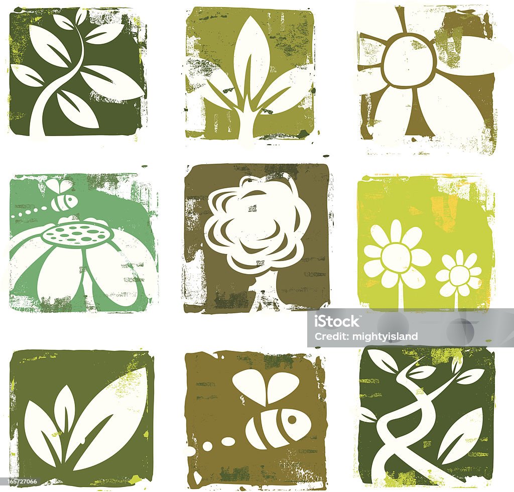 自然や植物のアイコン - 花のロイヤリティフリーベクトルアート