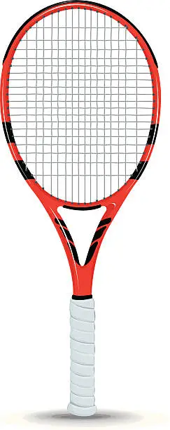 Vector illustration of Tennis Racket Racquet Sports Equipment