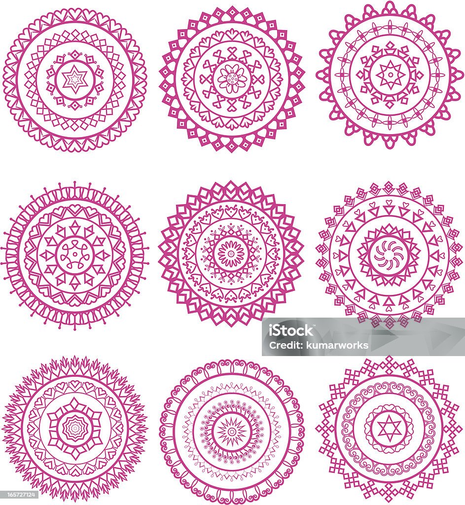 Mandala design - Grafika wektorowa royalty-free (Rangoli)