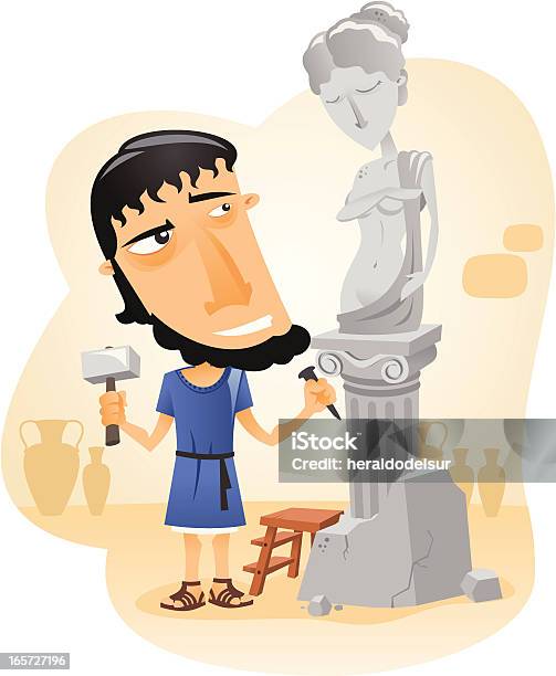 Greek Sculptor Stock Illustration - Download Image Now - Classical Greek, Aphrodite - Greek Goddess, Statue