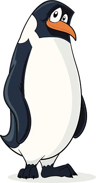 Vector illustration of Penguin Cartoon