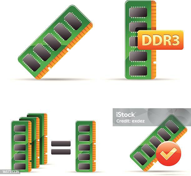 Ram In Action Stock Illustration - Download Image Now - Circuit Board, Computer, Concepts & Topics