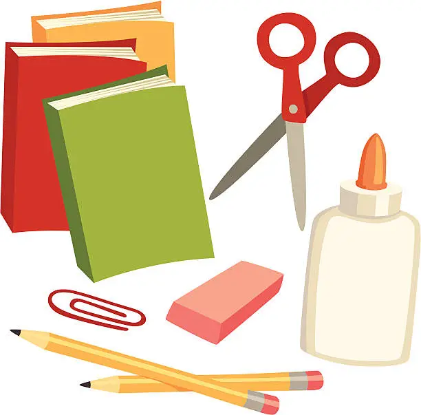 Vector illustration of School Supplies