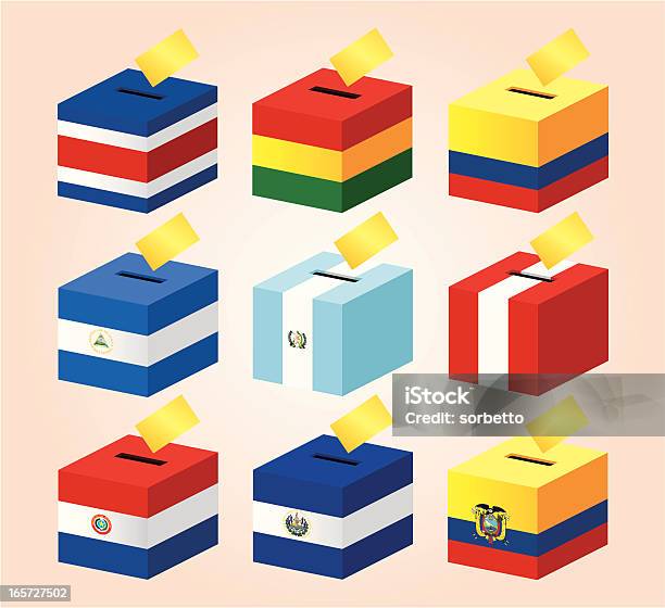 Voting Box Mitflagge Stock Vektor Art und mehr Bilder von Ecuador - Ecuador, Stimmabgabe, Autorität