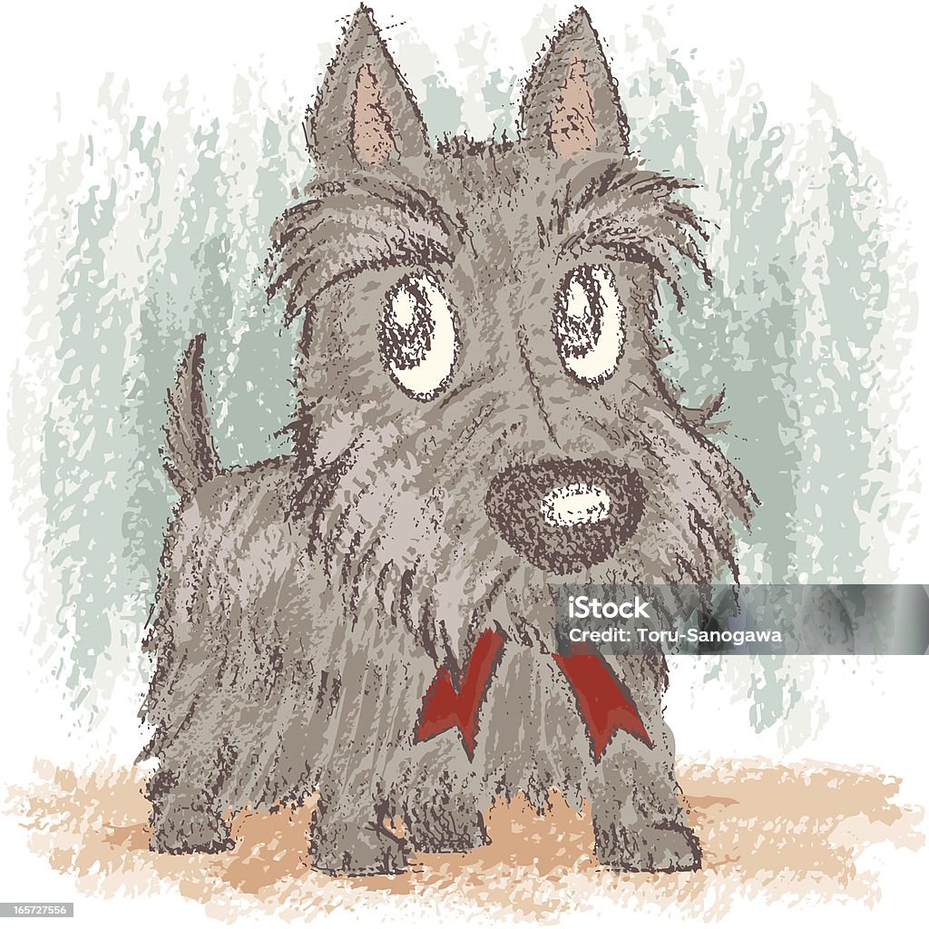 Scottish Terrier - Lizenzfrei Bleistiftzeichnung Vektorgrafik