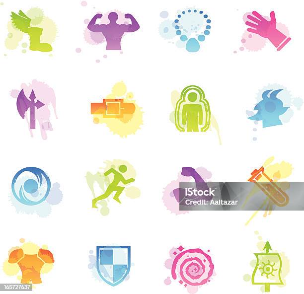 Stains Icons Role Playing Games Stock Illustration - Download Image Now - Coat Of Arms, Video Game, Icon Symbol