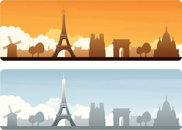 Vector illustration of Paris Travel