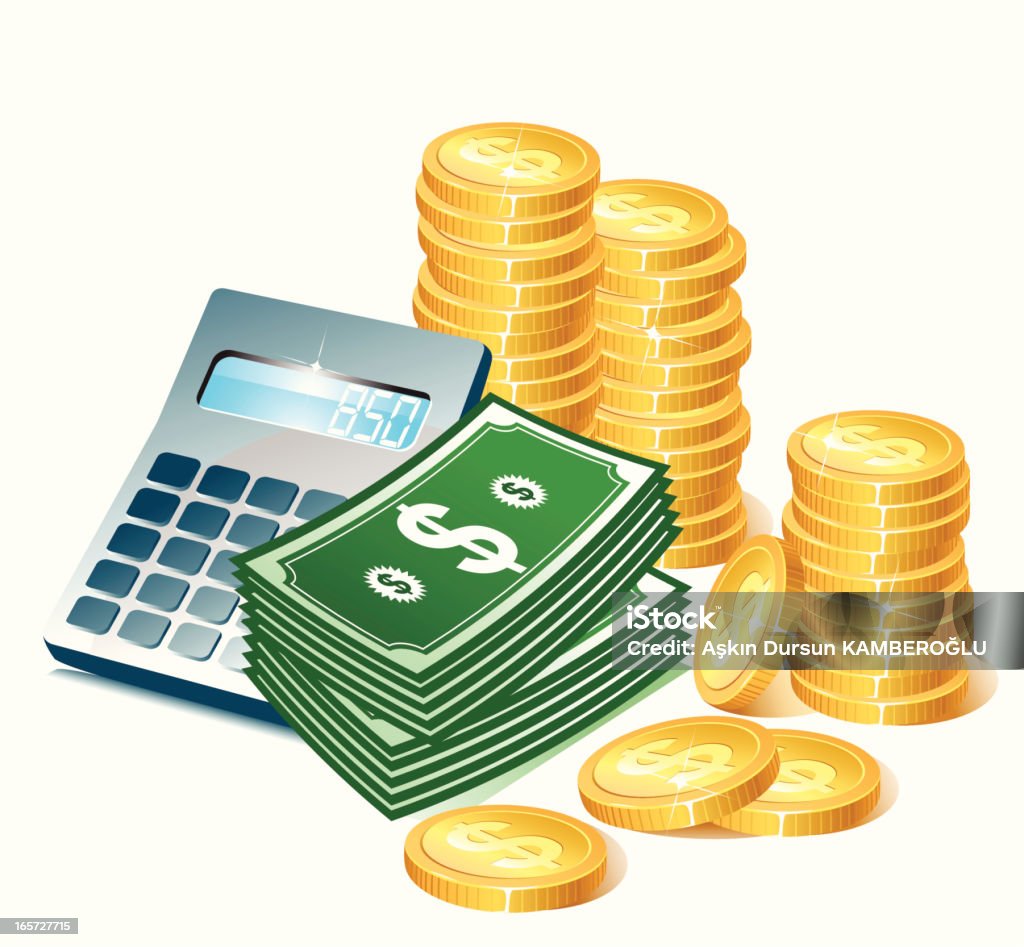 Hình Ảnh Hoạt Hình Của Máy Tính Tiền Xu Và Tiền Giấy Hình minh họa ...