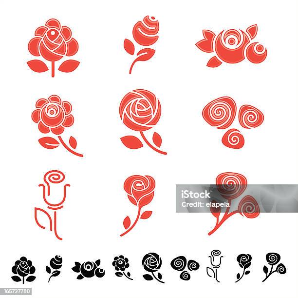 Roses Stock Illustration - Download Image Now - Rose - Flower, Vector, Flower