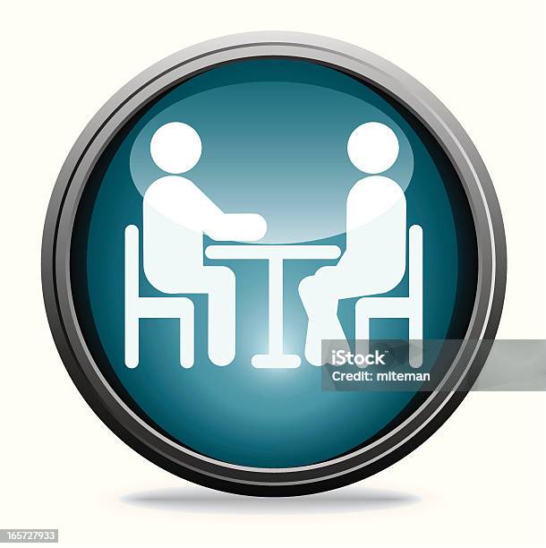 Interview Glass Collection Stock Illustration - Download Image Now - Blue, Business, Business Meeting