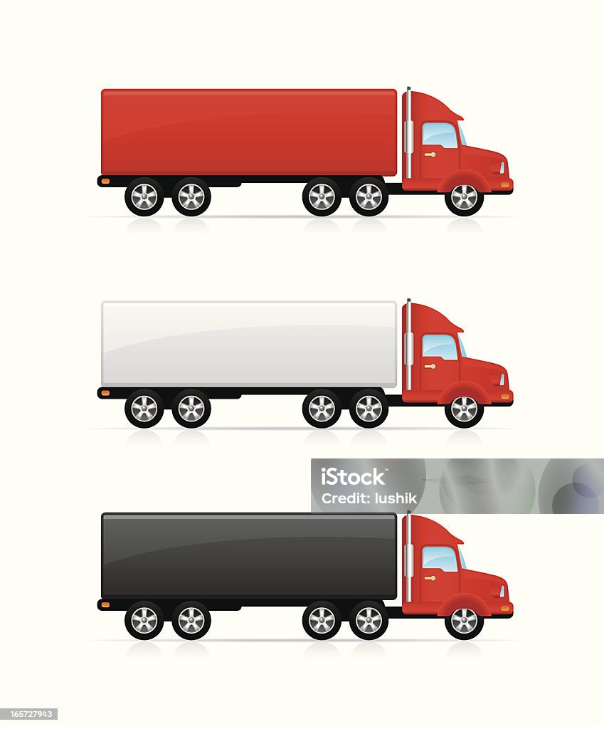 Les camions - clipart vectoriel de Blanc libre de droits
