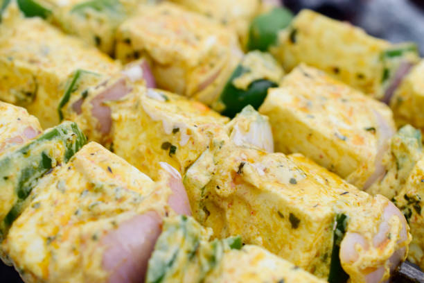 istock Closeup of paneer tikka preparing 1657281478