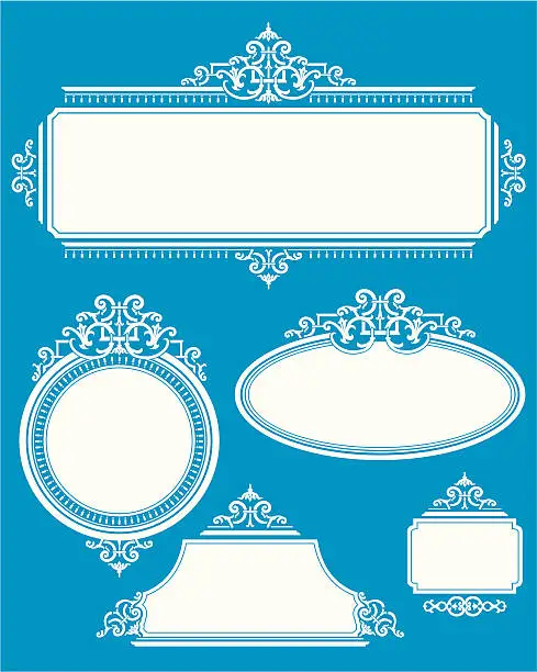 Vector illustration of Classic Label Set