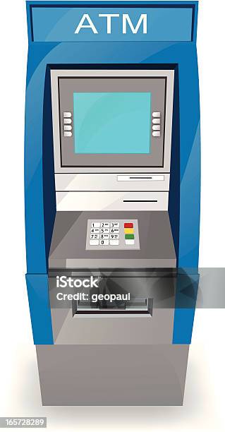Atm Kiosk - Stockowe grafiki wektorowe i więcej obrazów Bankomat - Bankomat, Bankowość, Bez ludzi