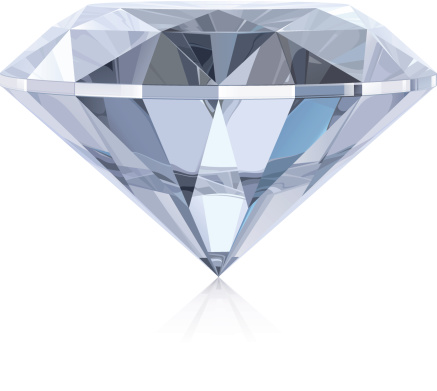 Vector illustration of classic diamond. Includes CDR (CorelDraw) and AI (Adobe Illustrator) versions.