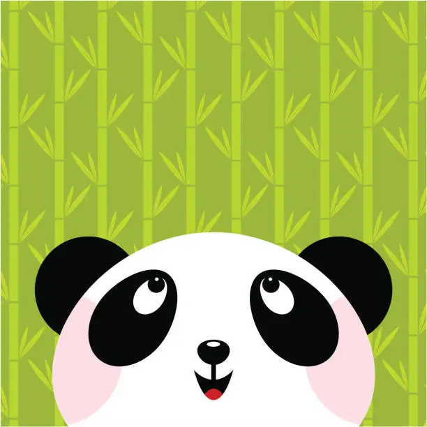 Vector illustration of Panda bear