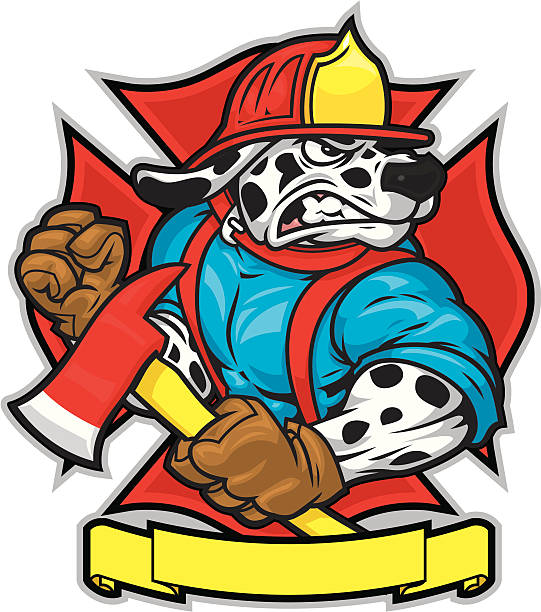 173 Fireman Dog Illustrations & Clip Art - iStock | Fire dog, Police dog,  Dalmation
