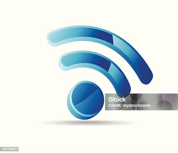 Wireless Icon Stock Illustration - Download Image Now - Blue, Business, Communication