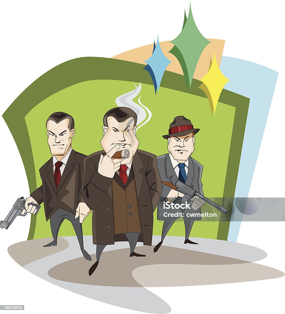 Mob Collection Cartoon Mobsters Stock Illustration - Download Image Now - 1950-1959, 1960-1969 ...