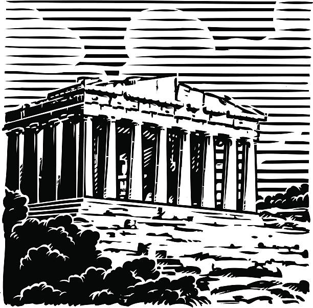 греция, акрополь, афины, - philosopher classical greek greek culture greece stock illustrations