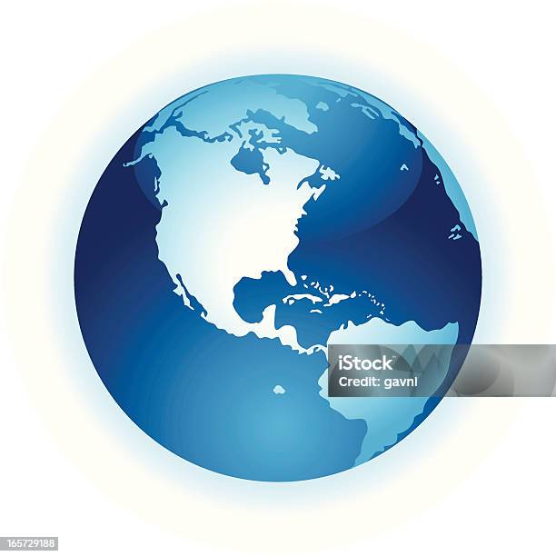 Globe Vecteurs libres de droits et plus d'images vectorielles de Amérique du Nord - Amérique du Nord, Brillant, Carte